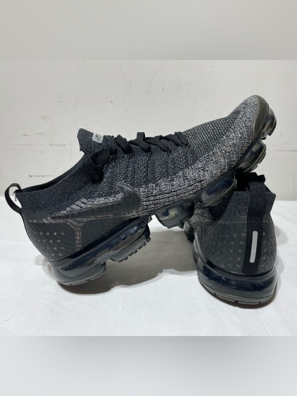 Nike Air VaporMax Flyknit 2 Men’s 13 Triple Black 942842-012 Prod 2018